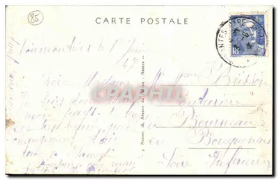 Wyspa Noirmoutier (Vendée) — Mariny solne widziane z murów zamku — nr 219 — Rewers
