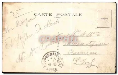 Stara pocztówka Saint Jean de Monts la plage — Rewers