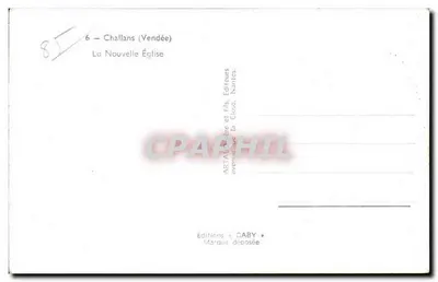 Challans (Vendée) — A Nova Igreja — Edições GABY — Verso