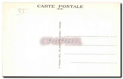 Les Sables-d'Olonne (Vendée) — Saída do Porto — J. Nozais, editor, 18, avenue du Coteau - Nantes — Verso