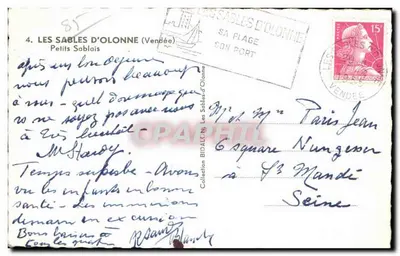 Les Sables-d'Olonne — Pequenos Soblois — Verso
