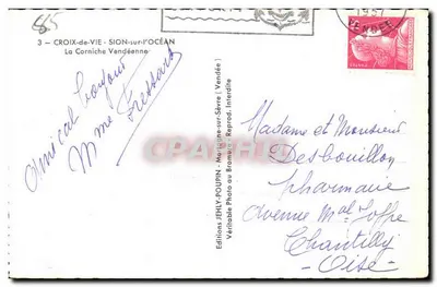 Croix-de-Vie — Sion-sur-l'Océan — Wydawnictwo JELY-POUPIN — Rewers