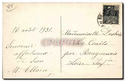 Sion, perto de Croix-de-Vie (Vendée) — Um canto da bela Floresta de Pinheiros — J. Robinaud, fotografia Pottiers - 48 — Verso