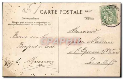 Montaigu - Ogólny widok z Faubourg Saint-Nicolas — Wyd. Poupin, Mortagne — Rewers