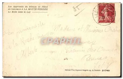 Bain dans le Lay — I Apprendisti della Rete dell'Étal in vacanza — Edizioni d'Arte Raymond Bergevin — Verso