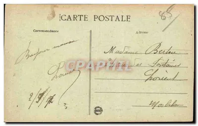 La Roche-sur-Yon (Vendée) — A Prefeitura — Lut. Tahly-Coupin, Mortagne — Verso