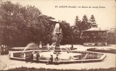Luçon (Vendée) - O Lago do Jardim Público — editor J. Nozais, Nantes