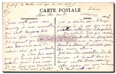 La Roche-sur-Yon (Vendée) — Paisagem em Moulin-Frais — Edição Nouvelles Galeries n°499 — Verso