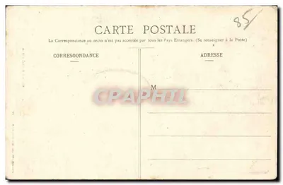 La Roche-sur-Yon — Estátua do Geral Travot — Edição das Galerias Modernas - N° 10 — Verso