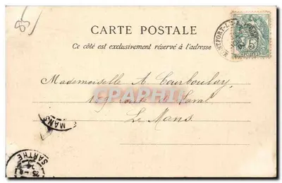 La Roche-sur-Yon — Estátua de Napoleão I — Livraria Poizern, Mortemart — Verso