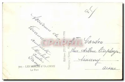 Les Sables d'Olonne — Port — Wydawnictwo Jehly — Rewers