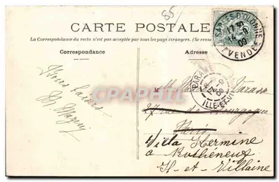 Les Sables-d'Olonne — La pleine Mer. — Édition Bollanger, Sables-d'Olonne — Rewers