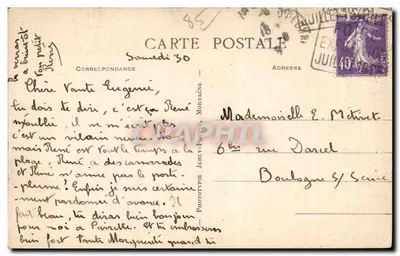 Les Sables-d'Olonne (Vendée) — Vista panoramica del Porto — editore JULLY-FOURTE — Verso