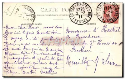 Les Sables-d'Olonne — Plaża — Zasypiska — Wydawnictwo Nowych Galerii — N° 80 — Rewers