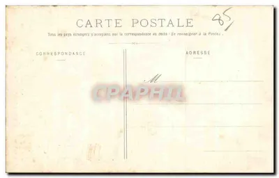 Sablaïse — vrouw in traditioneel kleding — Collectie Lucien Amiaud, les Sables-d'Olonne, N° 2134 — Achterkant
