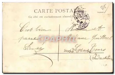 Palácio de Justiça — Les Sables d'Olonne — A. Villatte, editor, Tarbes — Verso