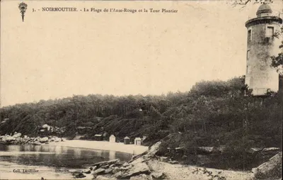 Noirmoutier - A Praia da Anse-Rouge e a Torre Plantier — Coleção Landivier, n°3