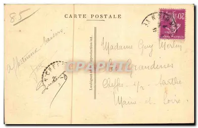 Noirmoutier — Les Souzcaux — Le Rocher du Cob — Laubignat — Verso