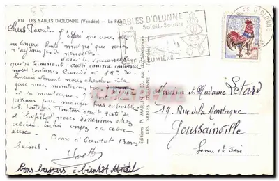 Port rybacki w Les Sables-d'Olonne — Wydawca P. Marlin, n° 814 — Rewers