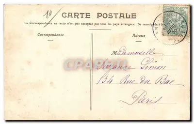 Brienne-le-Château — O Castelo, fachada principal — Paul Antoine, livreiro-editor — Verso