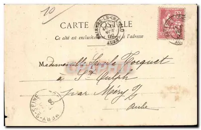 Castello di Brienne — Brienne — Imp. A.L. Wack, Parigi (n° 573) — Verso