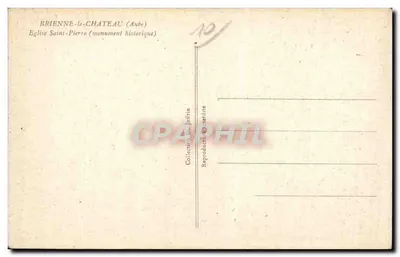 Brienne-le-Château — Igreja de São Pedro (monumento histórico) — Coleção Le Joffrin — Verso