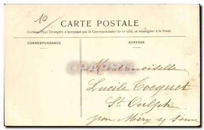 Brienne-le-Château — Statua di Napoleone I — Paul Antoine, editore — Verso