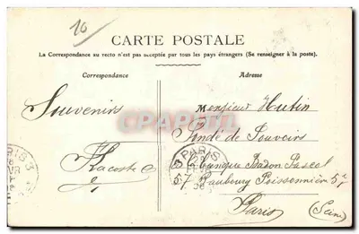 Brienne-le-Château — Statua di Napoleone I — Paul Antoine, lib.-editore — Verso