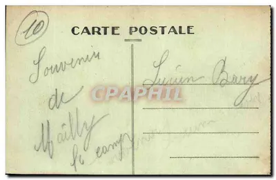 Camp-de-Mailly — Baracche — Editore non identificato, n° di serie 9 — Verso