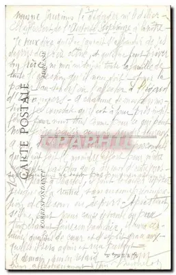 Trouan-le-Grand (Aube) — Widok na kościoł — Portal — Wydawca Ch. Thieveny — Rewers