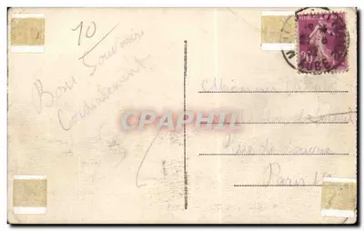 Camp de Mailly — Epluchage des Pommes de terre — Éditeur : CPAPHIL, n°8 — Verso