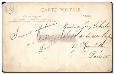 Camp de Mailly — Um Canto de Acampamento — A. Veerry, Editor, Mailly-le-Camp — Verso