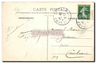 Camp Mailly — Ogólny widok — Librairie Militaire Guérin — Rewers