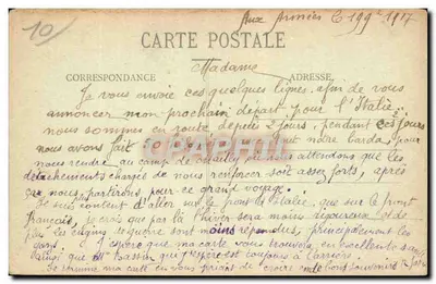 Mailly-le-Camp — Souvenir — Libreria Militare Guirin, Mourmelon-le-Grand — Verso