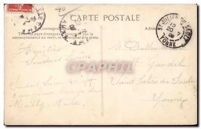Porte-Bonheur di Mailly-le-Camp — editore Verry, numero di serie non visibile — Verso