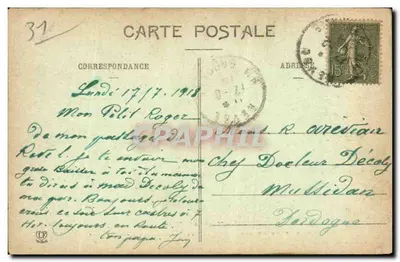 La Montagne Noire — Zbiór wodospadów w Parku — Saint-Ferréol, blisko Revel — Phototypie Labouche Frères, Toulouse — Rewers