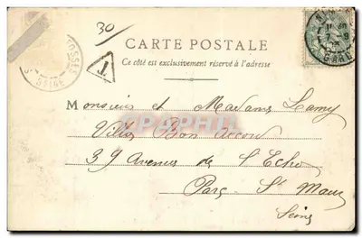 Arredores de NIMES — O Ponte do Gard (conjunto) — B F CHALON-SAÔNE n°171 — Verso