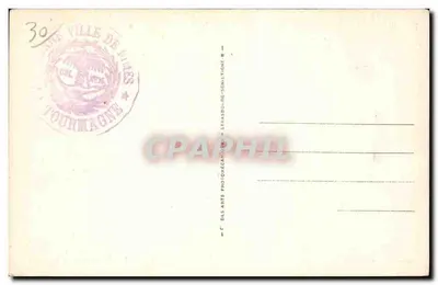 Nîmes — Widok na Pomnik Byka — Stara pocztówka n°216, wydawca C. Des Arts Photogéca — Rewers