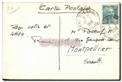 Ponte-Saint-Esprit — esboço a caneta — editor desconhecido, número de série não visível — Verso