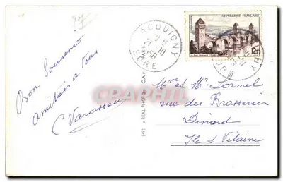 Louvières — Muzeum i Plac Ernest Thorel — C.A.P. (49) — Rewers