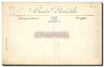 Dreux — Entrada al Parque y Pavillon de Luis Felipe — M. R. — Reverso