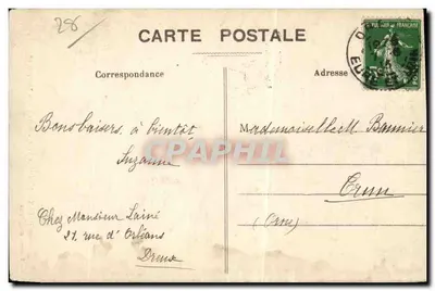 Dreux — Hotel de Ville, zbudowany podczas Franciszka I — Ch. Foucault, wyd., Dreux — Rewers