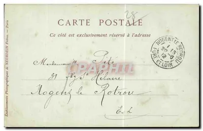 Dreux — Estátua de Jean de Robroux — Editor: Nogent-le-Rotrou — Verso