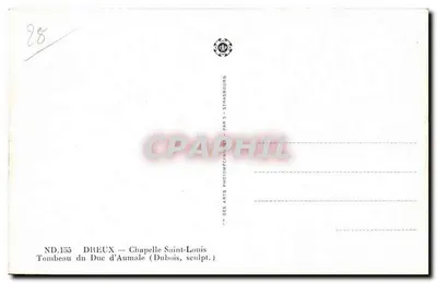 Grób księcia d'Aumale — Kaplica św. Ludwika — Dreux — Rewers