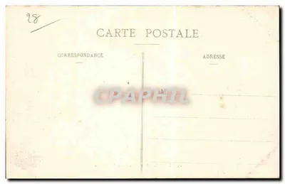Dreux — Vista da Place Saint-Gilles — Ch. Foucault, editor, Dreux — Verso