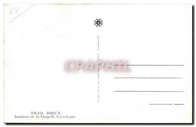 Dreux — Interior de la Capilla de San Luis — ND Phot — Reverso