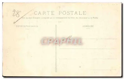 Dreux - A Subprefeitura — Ch. Fongault, editor Dreux — Verso
