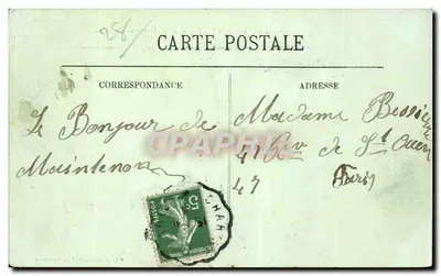 Zamek w Maintenon — Widok z Parku — Mme Rousseau, wyd., w Maintenon — Rewers