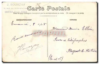 Maintenon (E.-et-L.) — Park zamku i kanał — NG 4 — Rewers