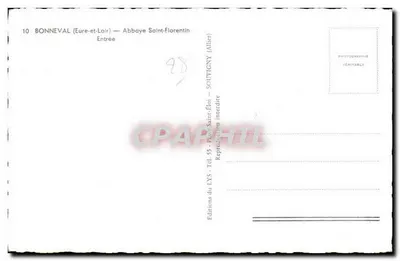 Bonneval (Eure-et-Loir) — Abadia Saint-Florentin — Entrada — Verso